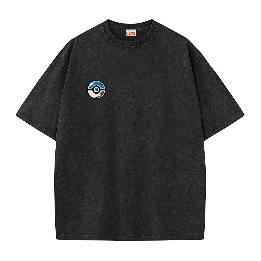 Pokemon Personalized Lucario Vintage Washed T-Shirt