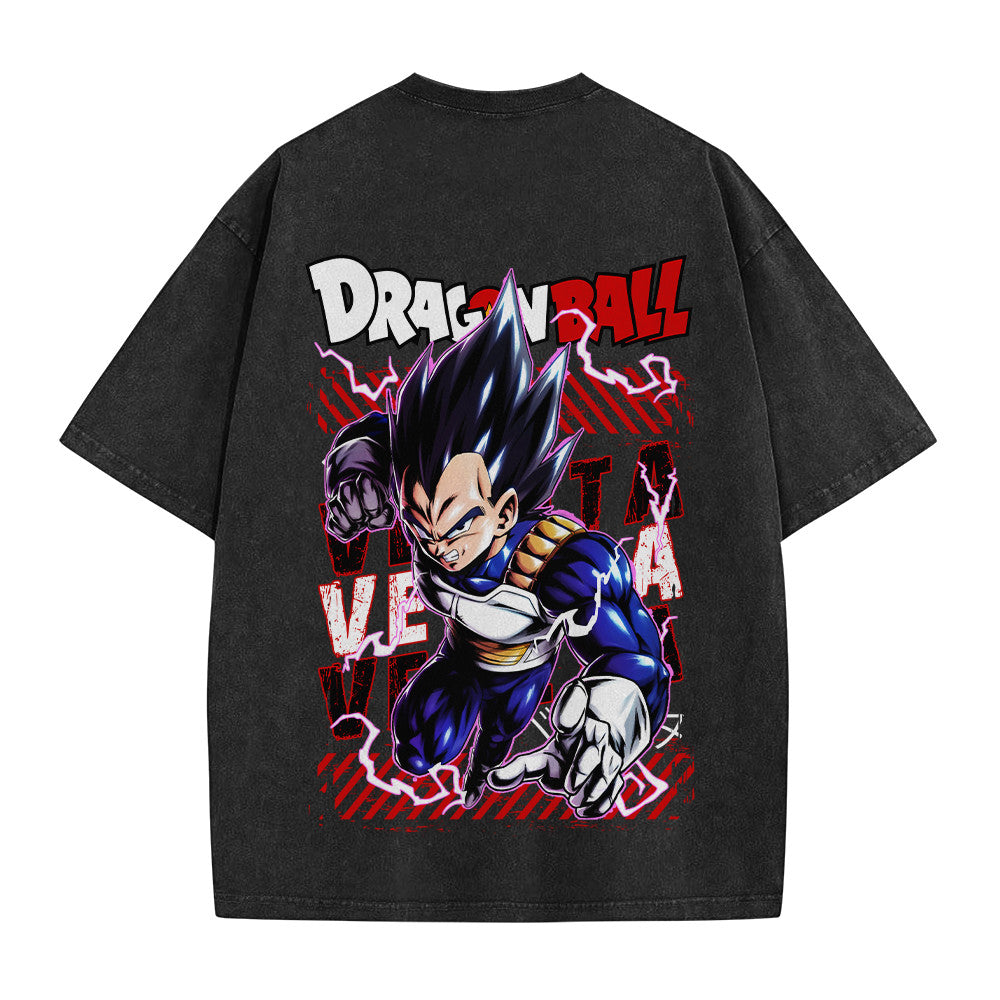 Dragon Ball Vegeta Vintage Washed T-Shirt