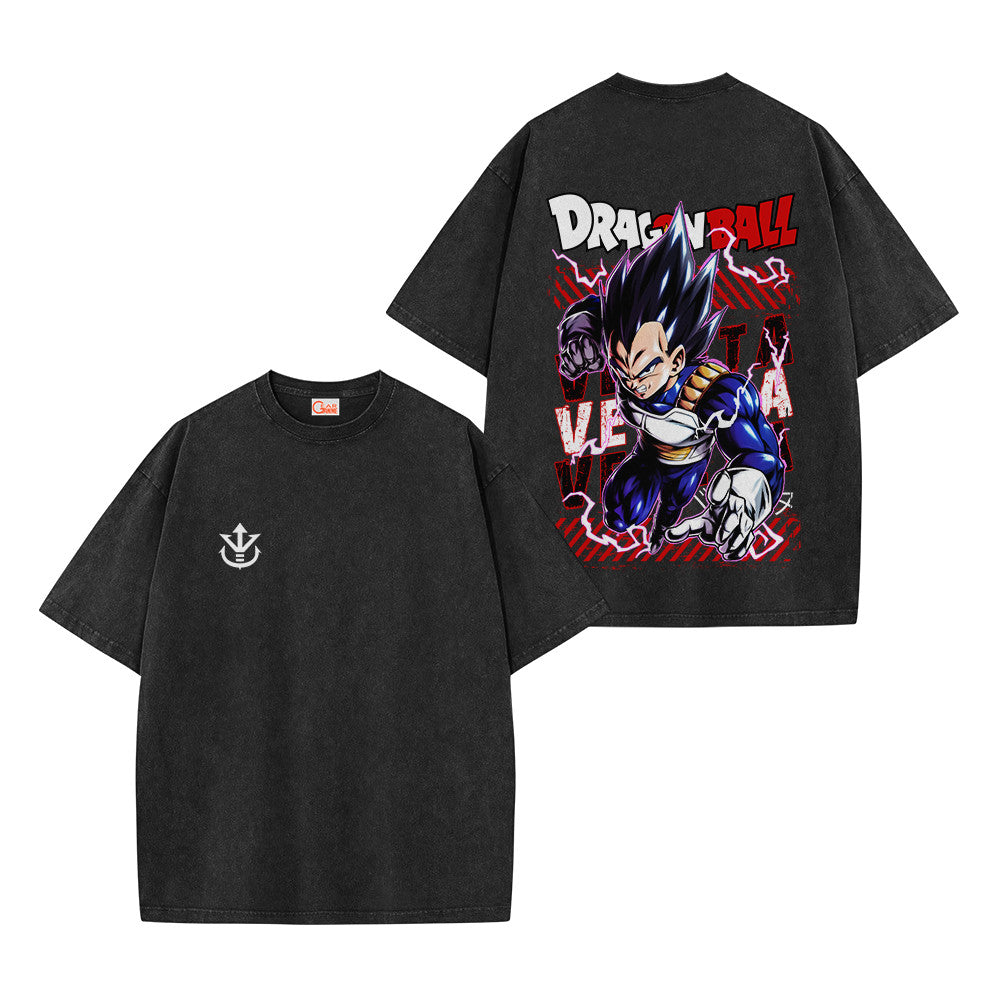 Dragon Ball Vegeta Vintage Washed T-Shirt