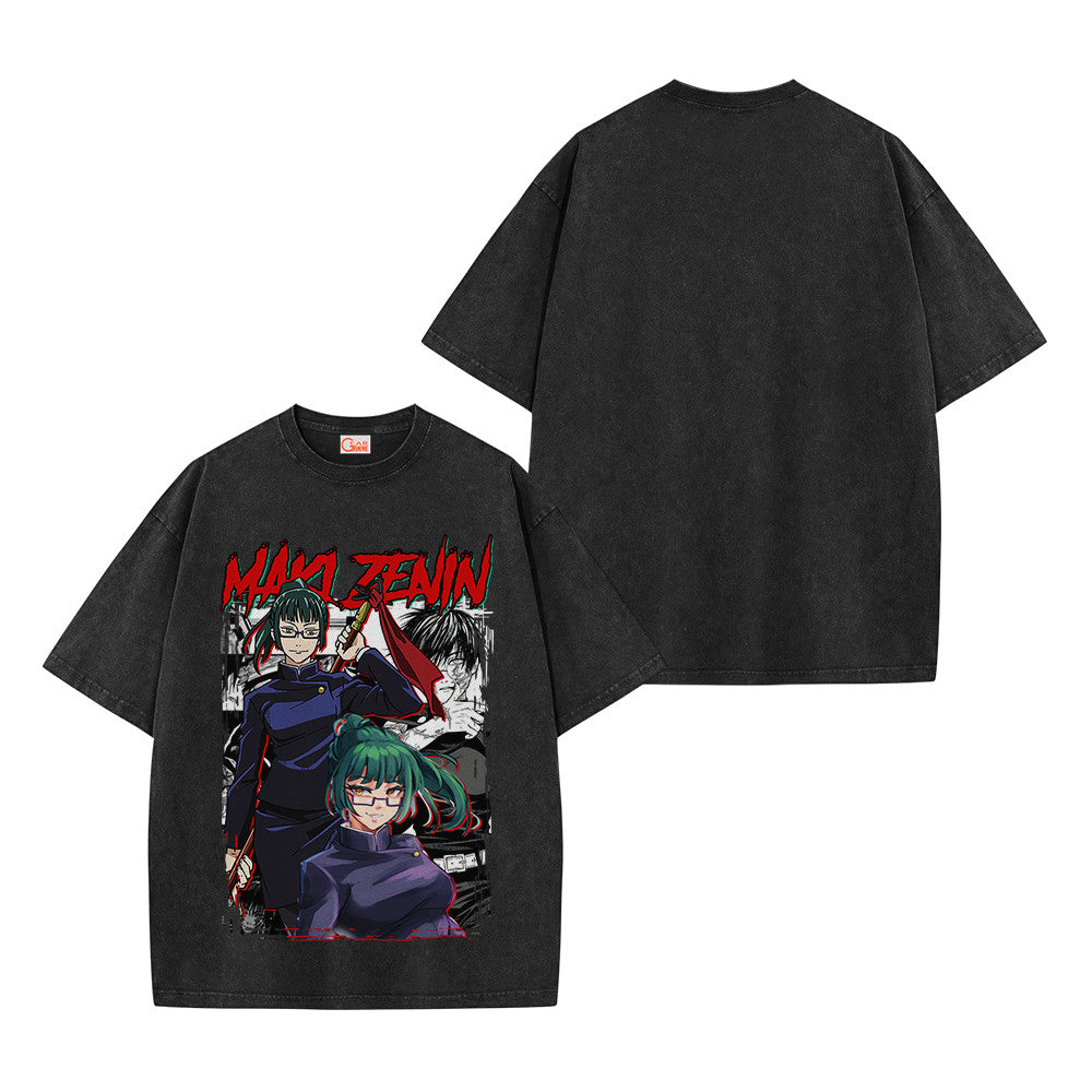 Jujutsu Kaisen Maki Zenin Vintage Washed T-Shirt