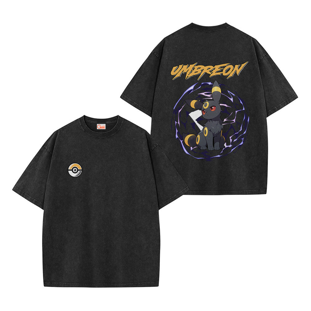 Pokemon Personalized Umbreon Vintage Washed T-Shirt