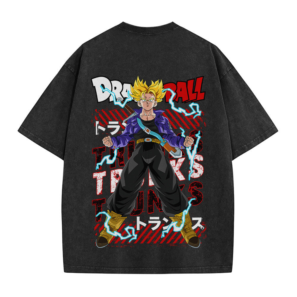 Dragon Ball Future Trunks Super Saiyan 2 Vintage Washed T-Shirt