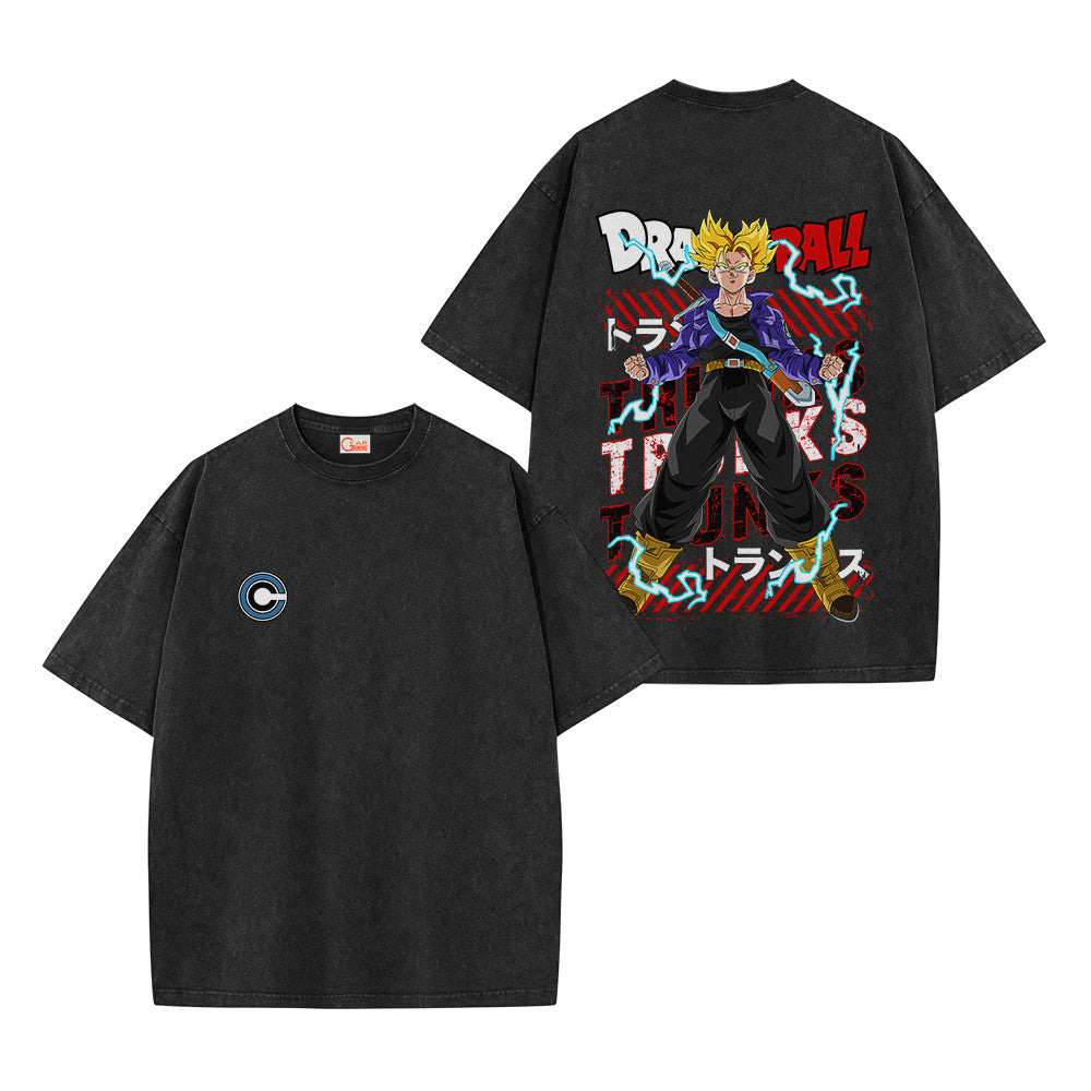 Dragon Ball Future Trunks Super Saiyan 2 Vintage Washed T-Shirt