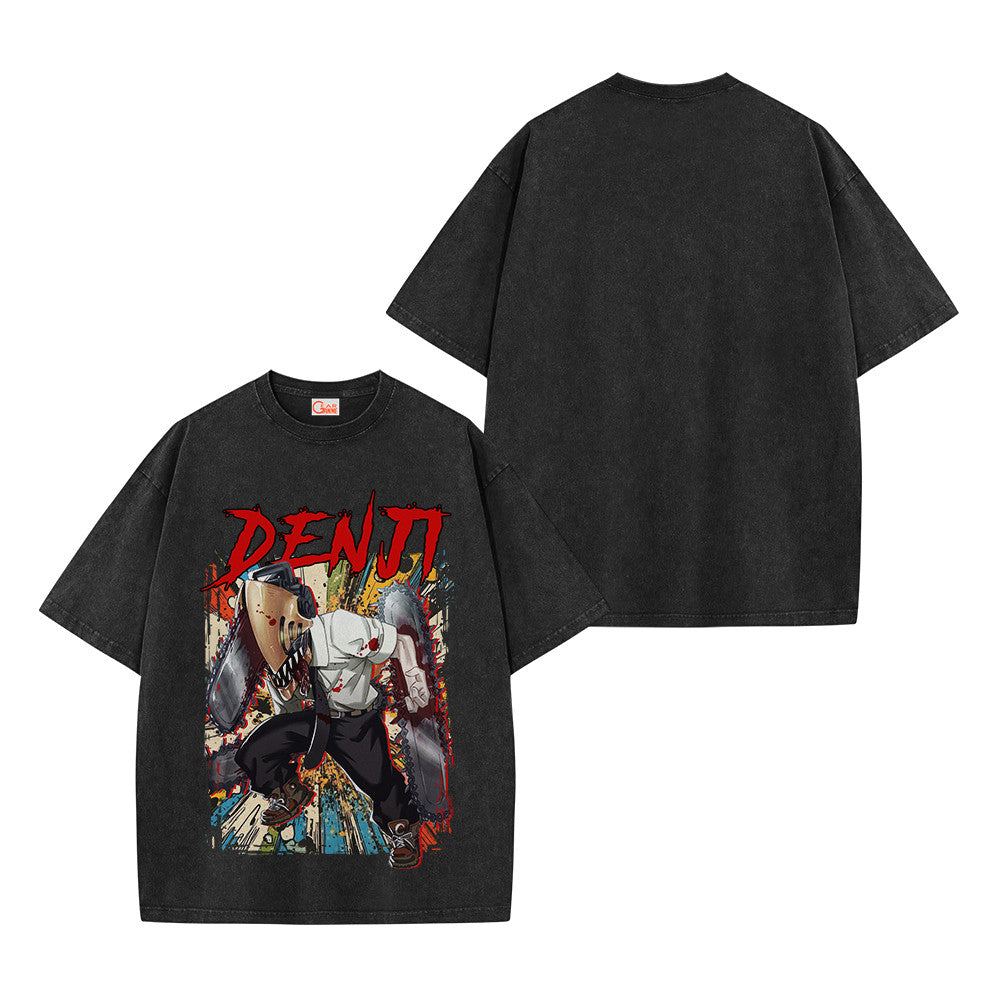Chainsaw Man Denji Vintage Washed T-Shirt