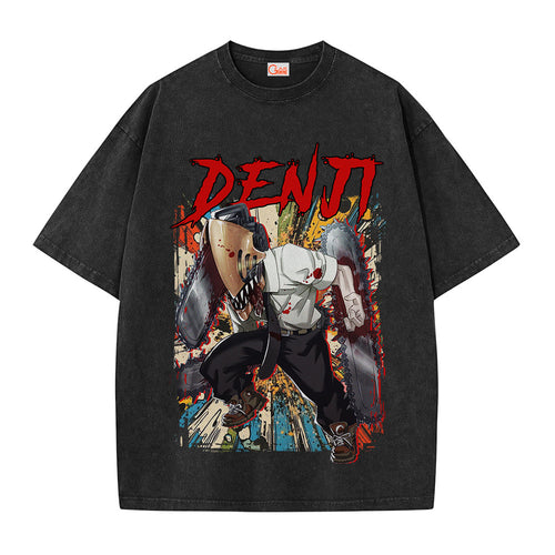 Chainsaw Man Denji Vintage Washed T-Shirt