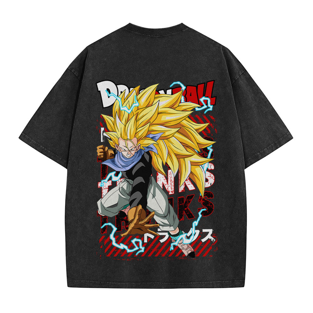 Dragon Ball Future Trunks Ultra Super Saiyan Vintage Washed T-Shirt
