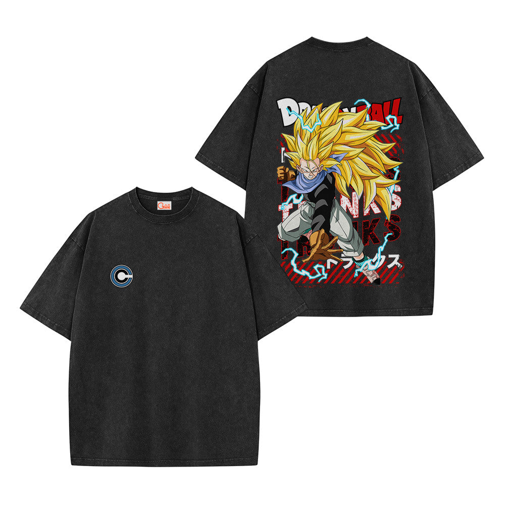Dragon Ball Future Trunks Ultra Super Saiyan Vintage Washed T-Shirt