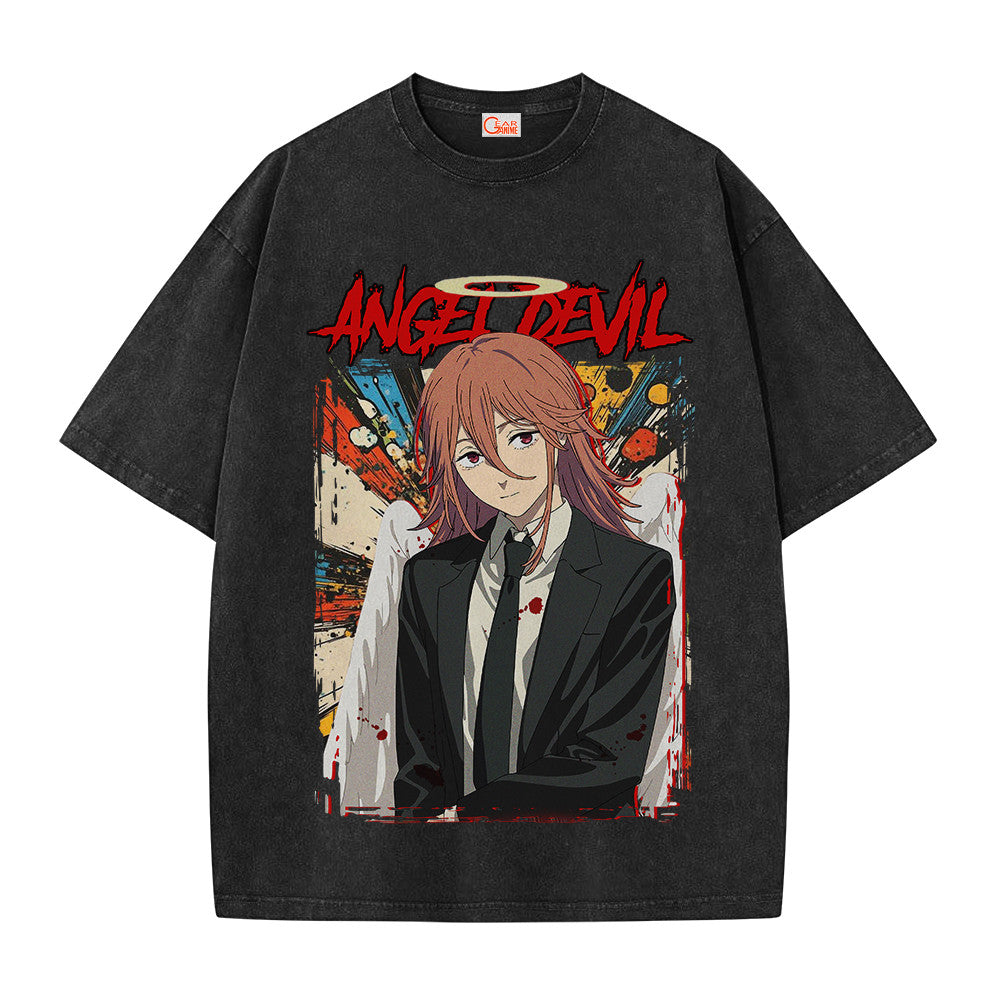 Chainsaw Man Angel Devil Vintage Washed T-Shirt