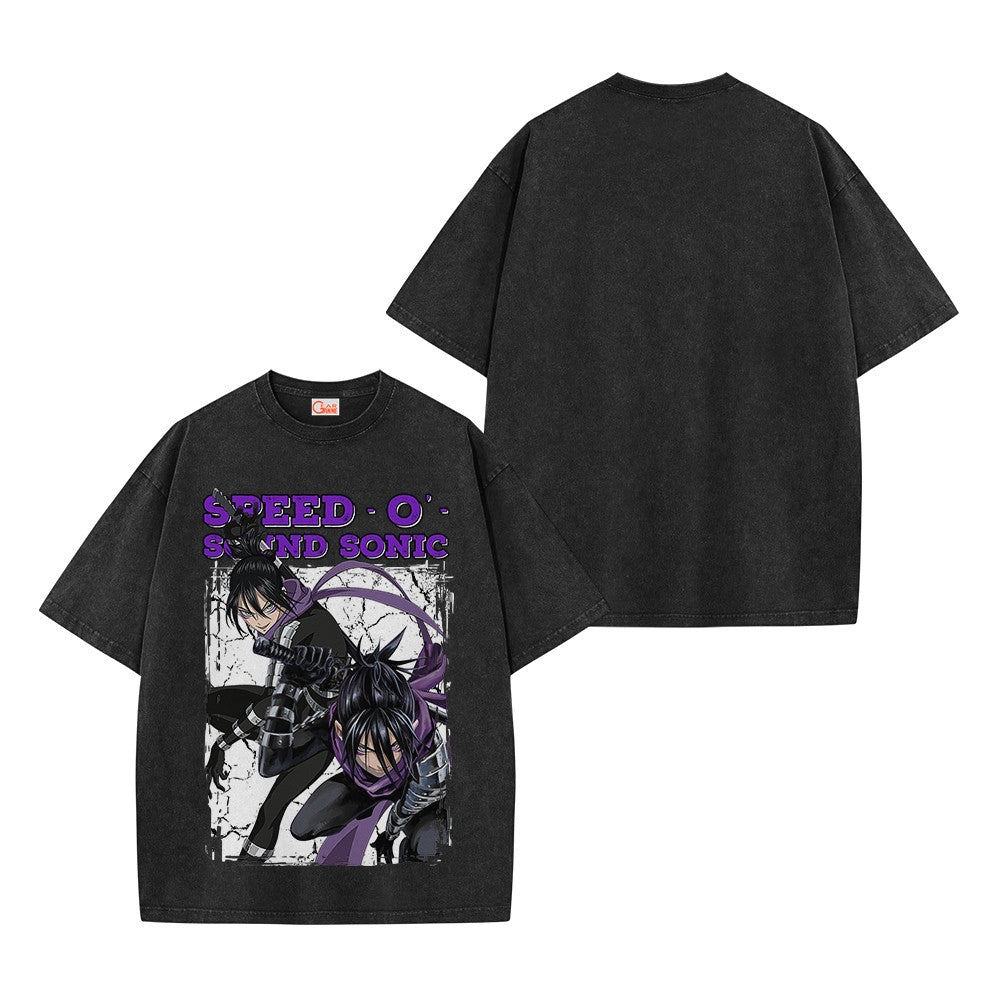 One Punch Man Speed O' Sound Sonic Vintage Washed T-Shirt