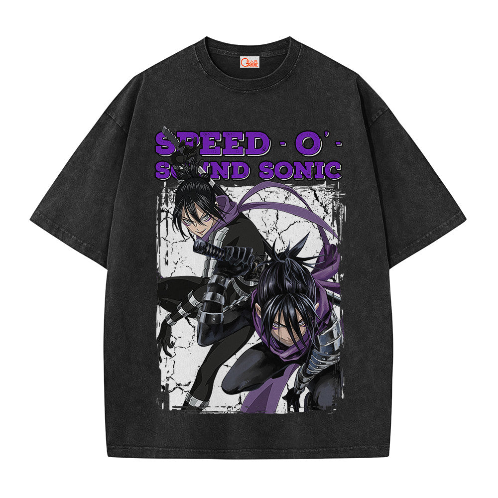 One Punch Man Speed O' Sound Sonic Vintage Washed T-Shirt