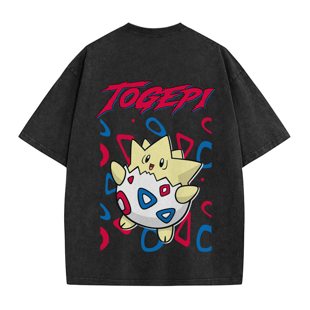 Pokemon Personalized Togepi B Vintage Washed T-Shirt