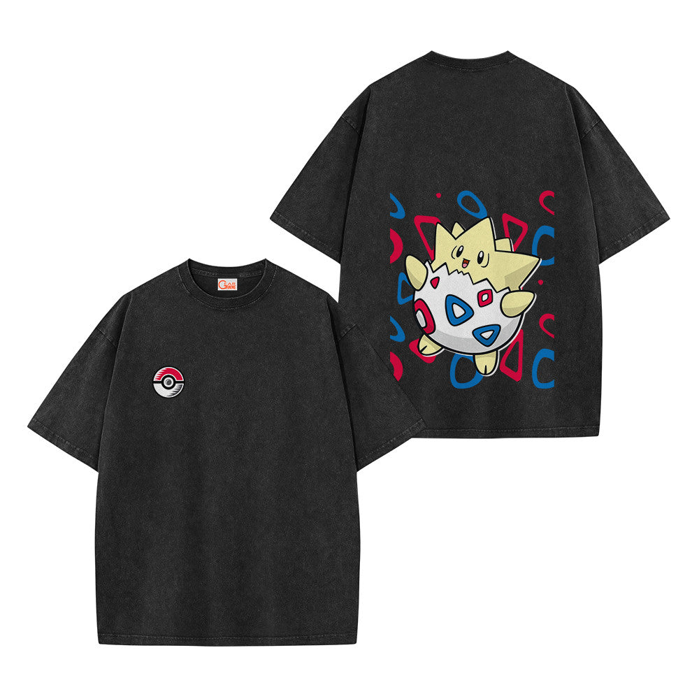 Pokemon Personalized Togepi B Vintage Washed T-Shirt