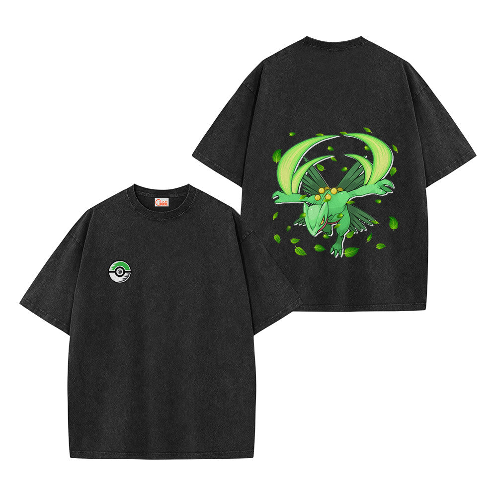 Pokemon Personalized Sceptile Vintage Washed T-Shirt