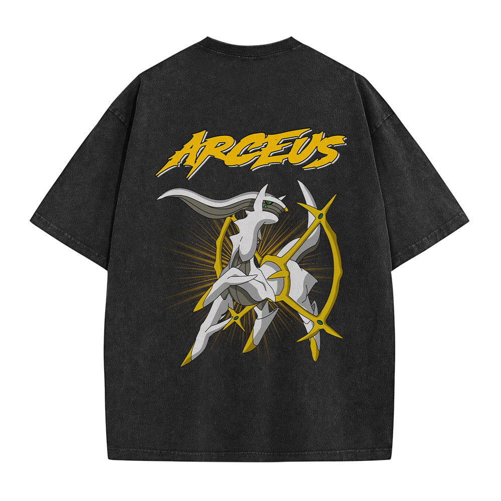 Pokemon Personalized Arceus Vintage Washed T-Shirt
