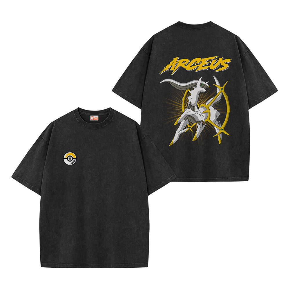 Pokemon Personalized Arceus Vintage Washed T-Shirt