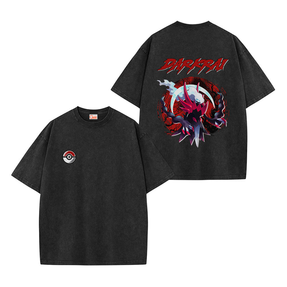 Pokemon Personalized Darkrai Vintage Washed T-Shirt
