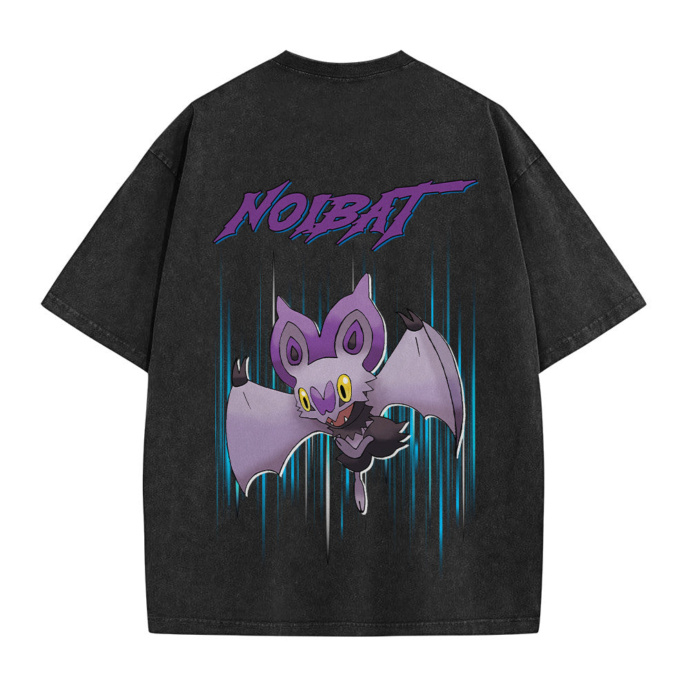 Pokemon Personalized Noibat Vintage Washed T-Shirt
