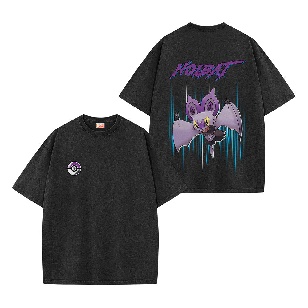 Pokemon Personalized Noibat Vintage Washed T-Shirt