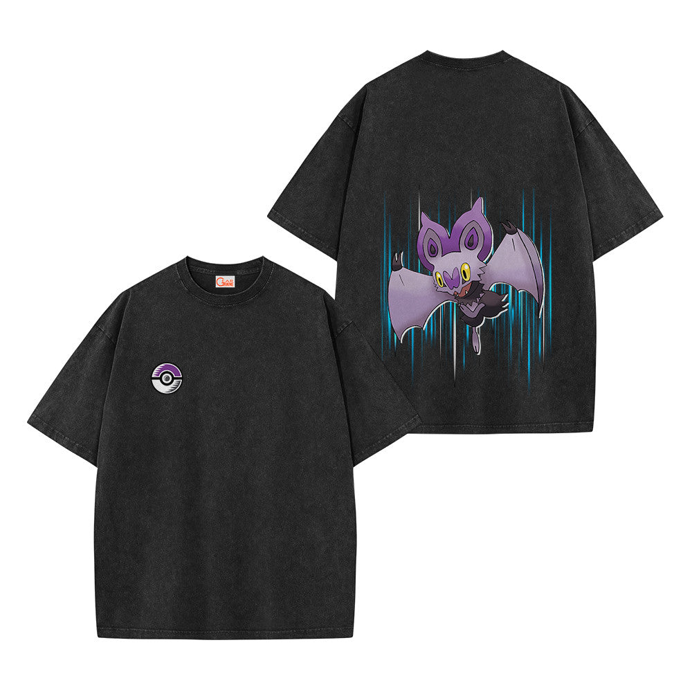 Pokemon Personalized Noibat Vintage Washed T-Shirt