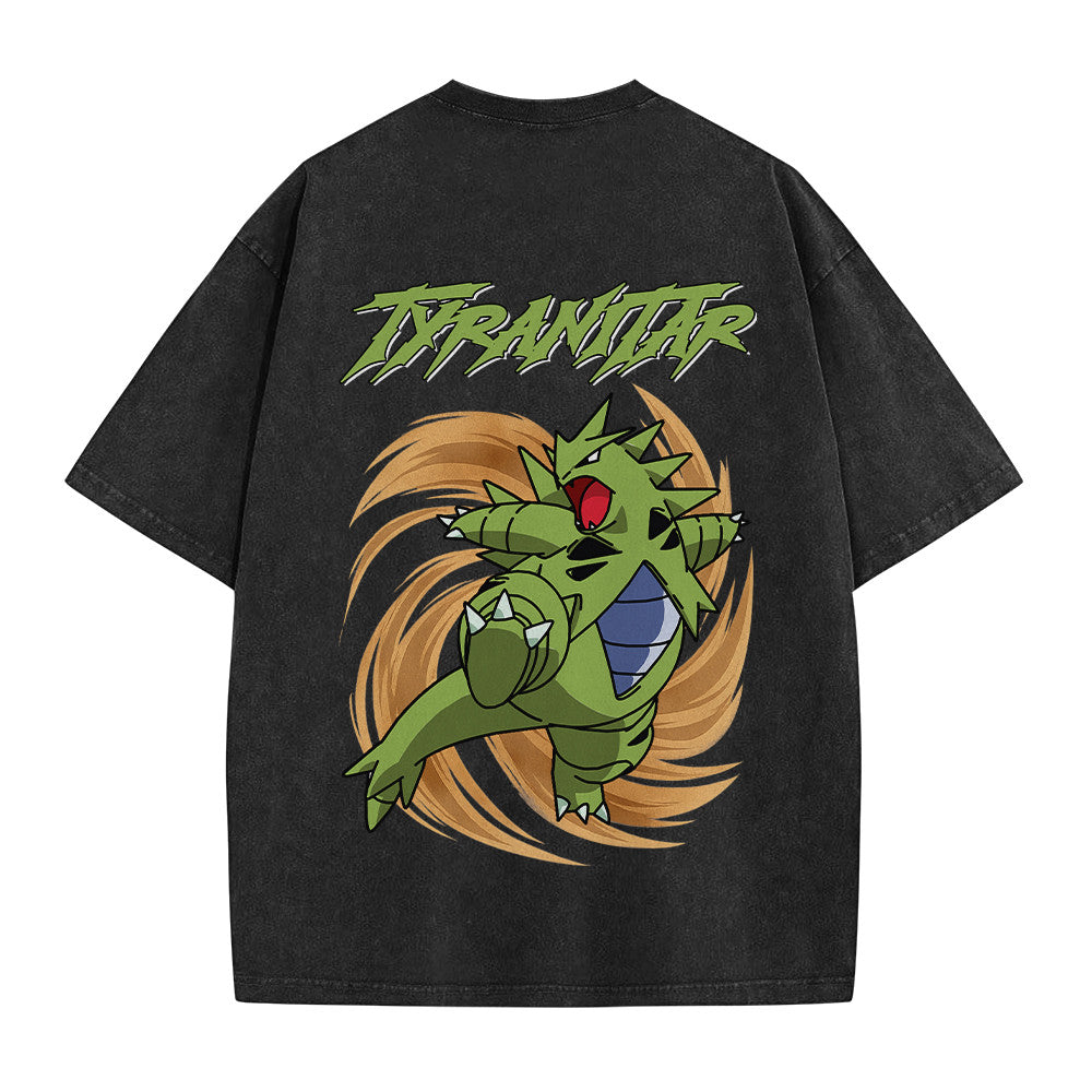 Pokemon Personalized Tyranitar Vintage Washed T-Shirt